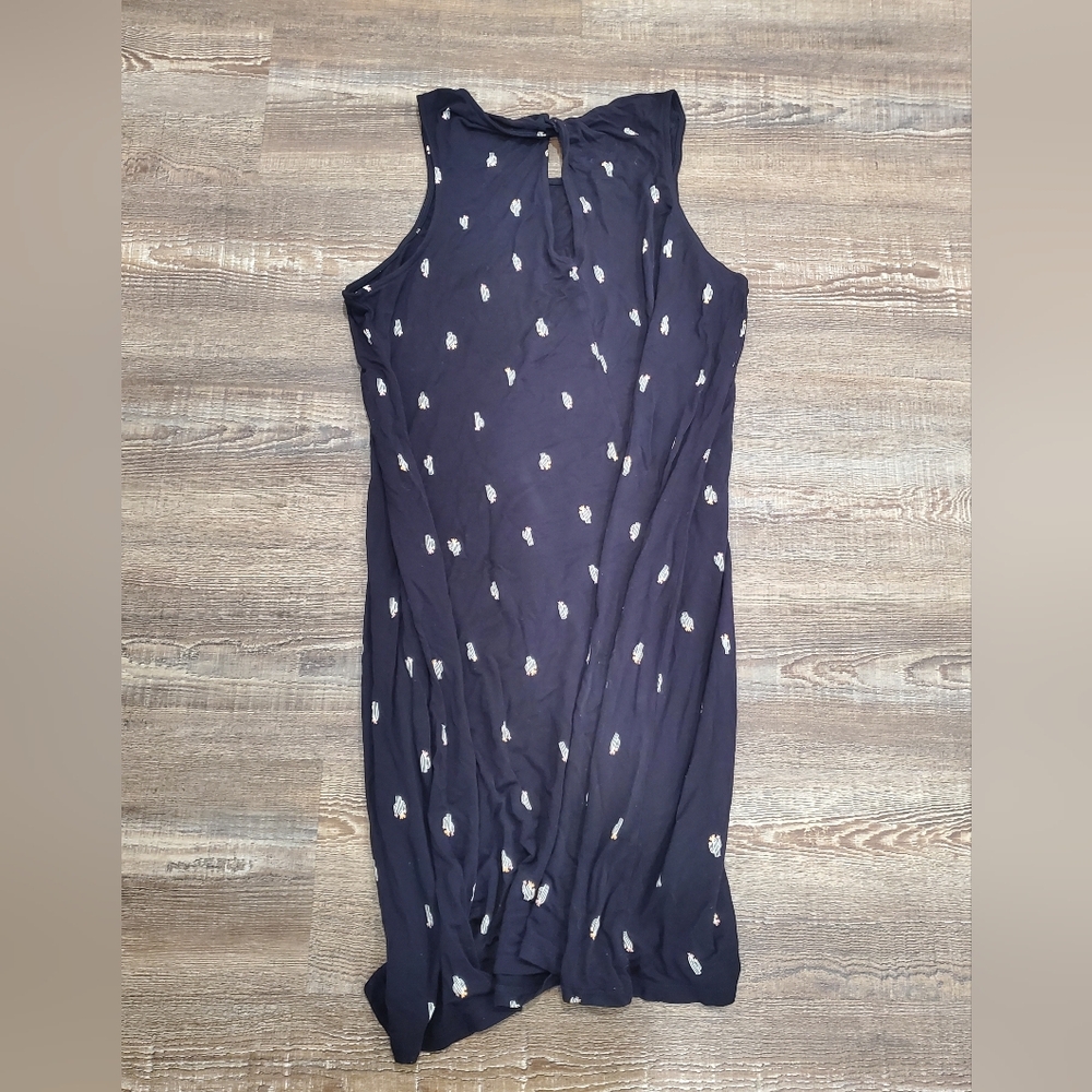 Sonoma Goods for Life Tank Top Swing Dress women's size Medium cactus graphic - Picture 2 of 8